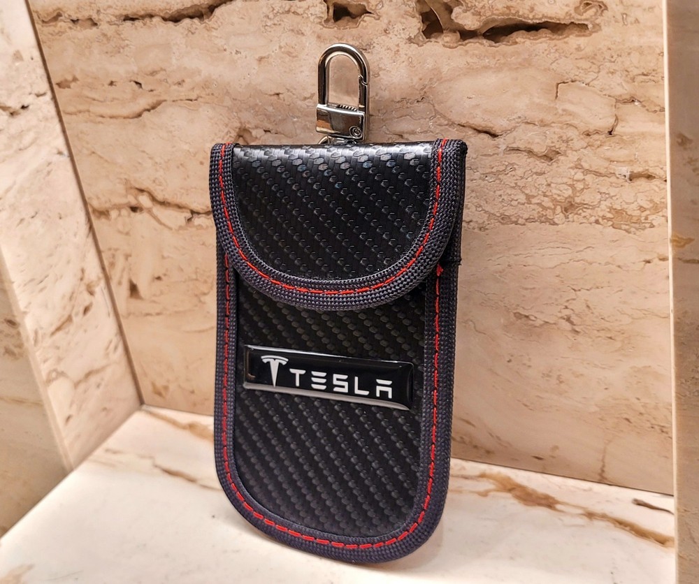 Exclusive Custom Tesla, 2 x PACK Faraday Pouch,