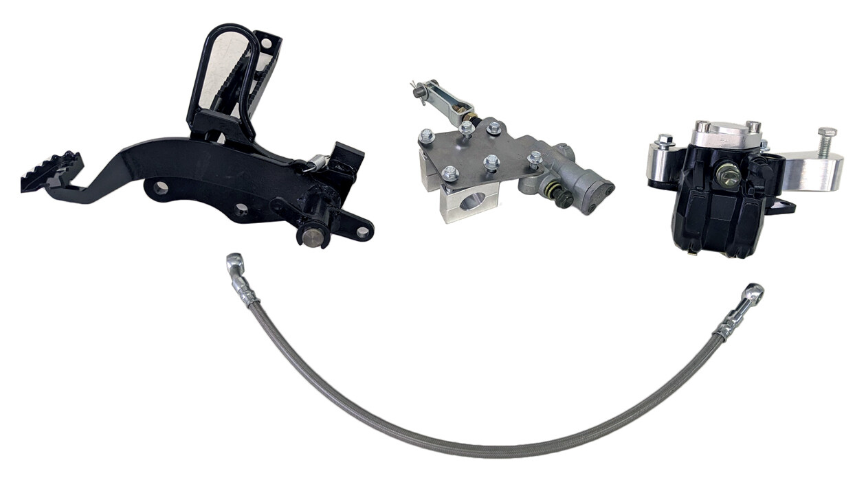 CRU Complete Rear Hydraulic Brake Assy Caliper Kit 88-02 Yamaha YFS 200 Blaster