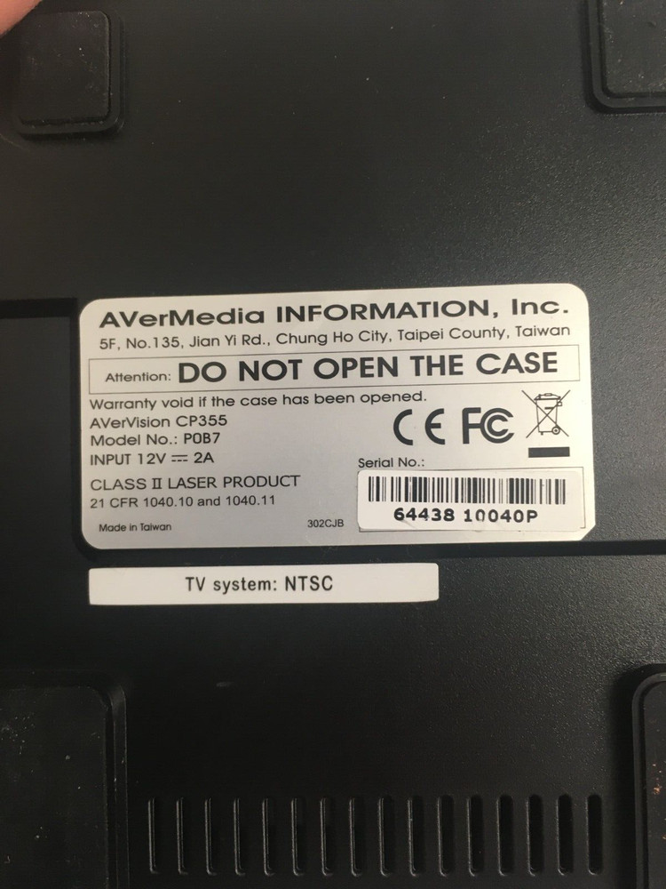 AVerMedia AVerVision CP150 Portable Gooseneck Interactive Document Camera -No AC