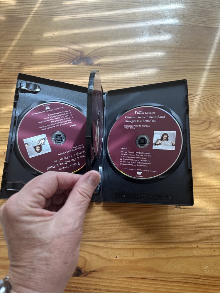Great Courses 4 DVD Set & Guidebook - Outsmart Yourself