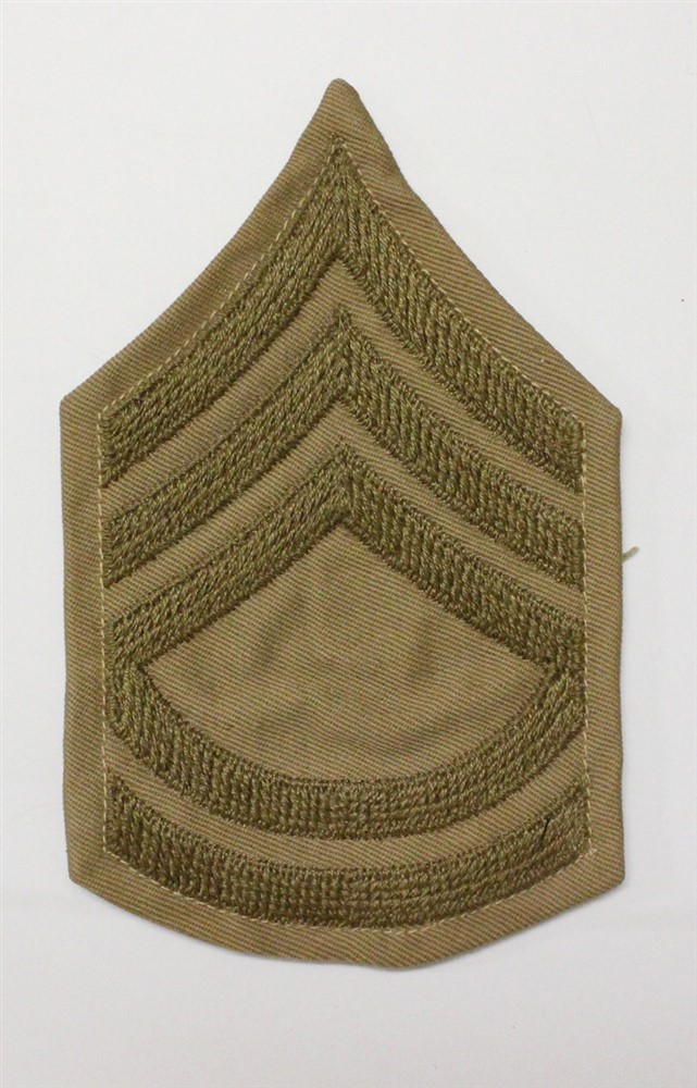 Army Chevron 2034: Technical Sergeant, single - WWII era, Khaki