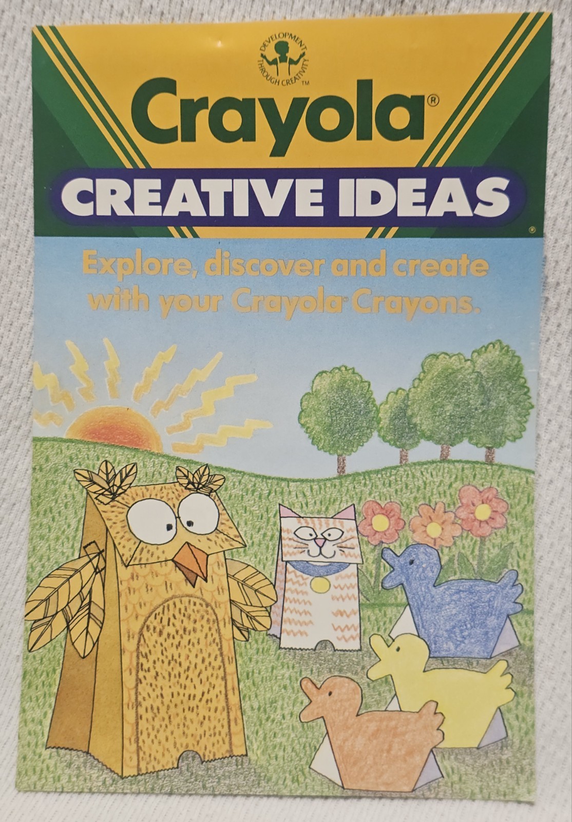 1990 Crayola Crayons 1st EVER Dandelion Cerulean + Indian Red Thistle Goldenrod