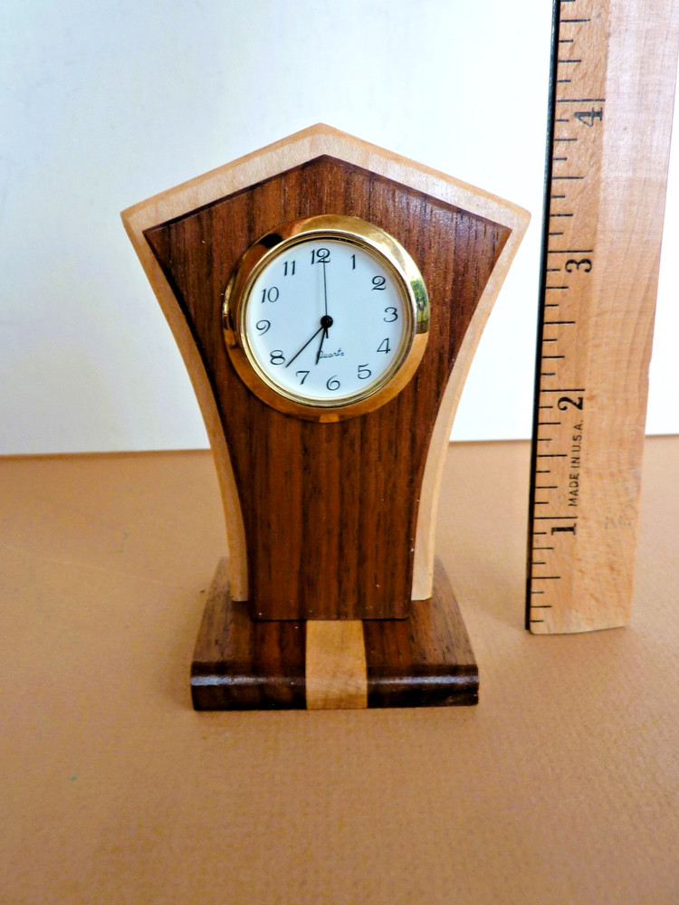 Solid Wood Small Desk Clock ( 3 Available )