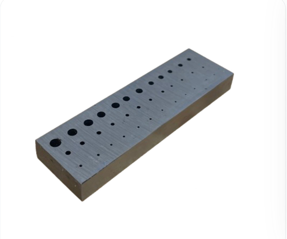 Watchmakers Rectangular Staking Anvil 36 Hole Serrations Watch Riveting Tool