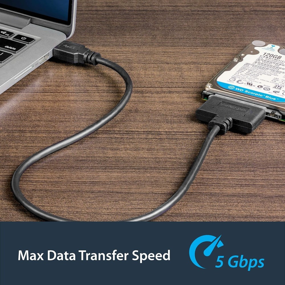 Universal SATA to USB Adapter for 2.5in Drives - Quick Data Transfer Solution