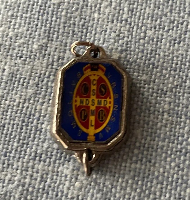 St. Benedict Rosary Beads Links Connectors | Silver Tone