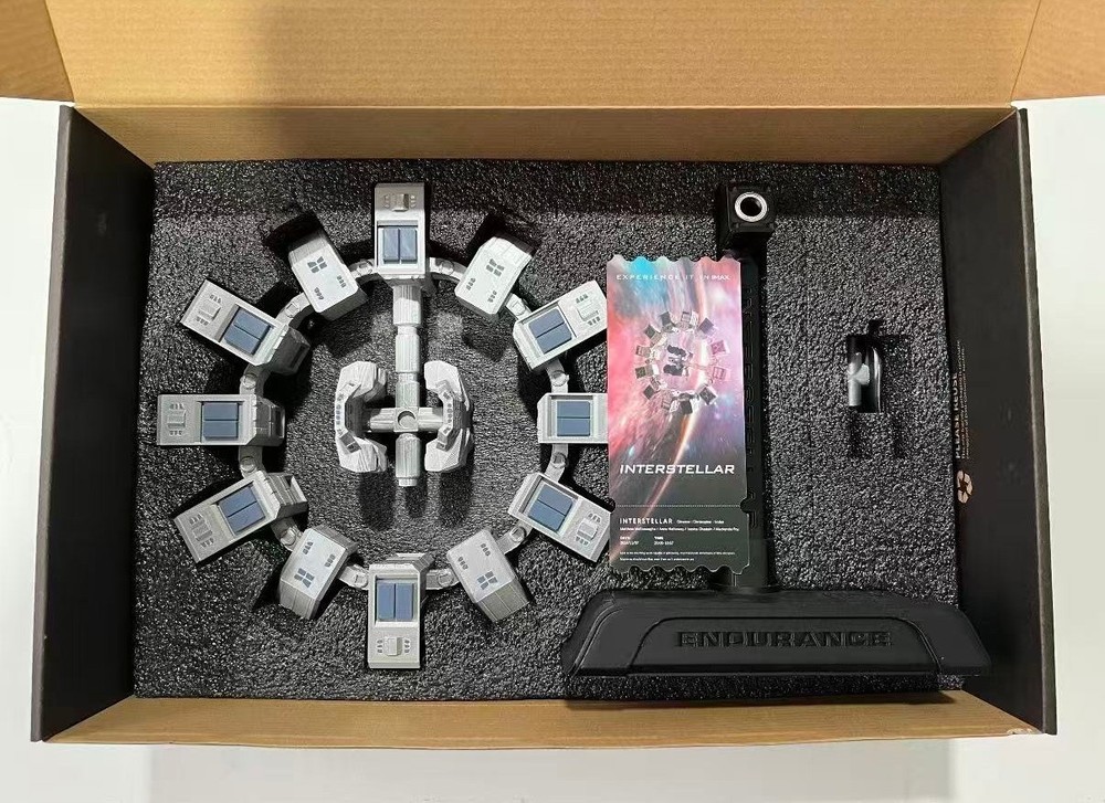 Interstellar Endurance Space Station Rotatable Model Ornament 3D Printed Gift