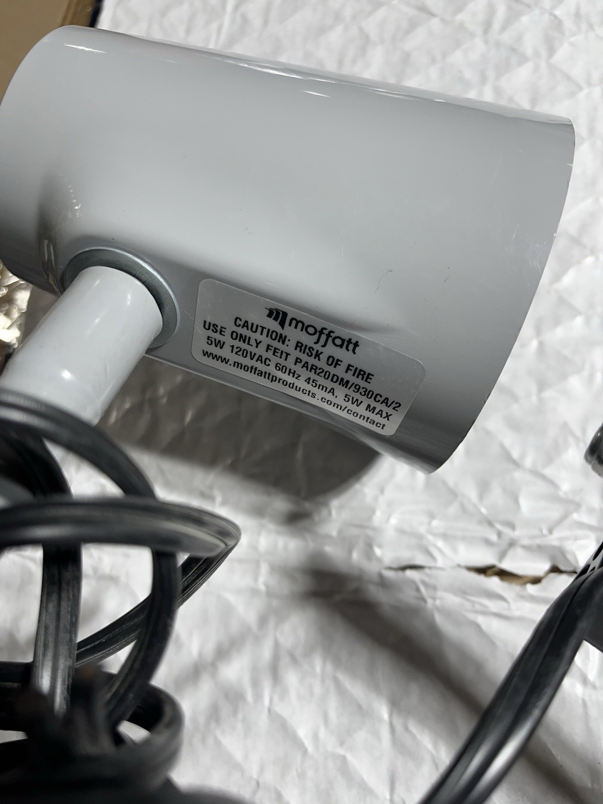 Moffatt Adjustable Heavy Duty Industrial Gooseneck Lamp 120v