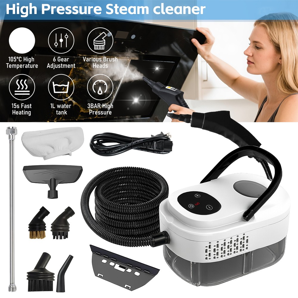 3000W Maquina de limpieza a vapor limpiador Táctil para carro casa hogar Potente