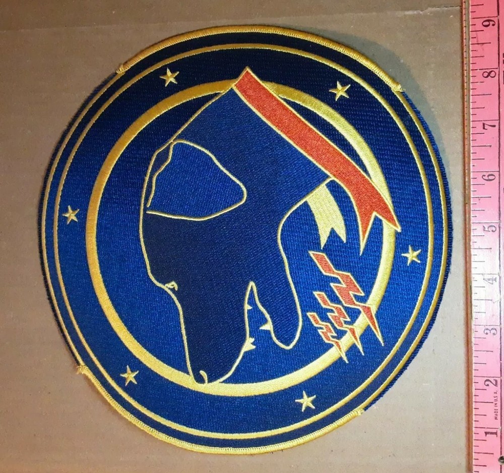 Tactical Fighter Squadron Wardog 9" Patch Without Add Ons READ