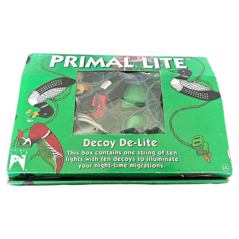 Vintage Primal Lite Duck String Light Set Ducks 1993