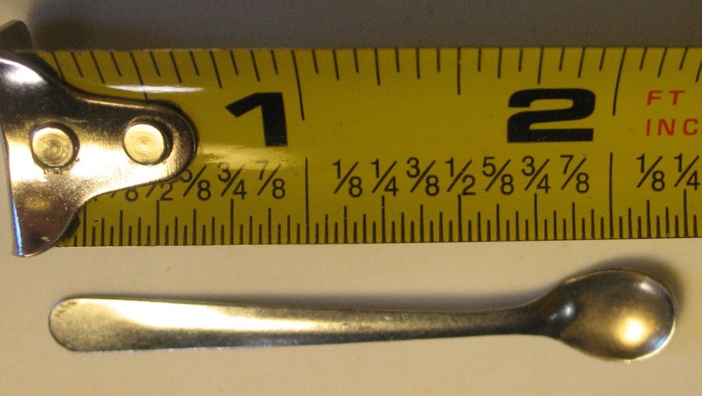 Plain Pattern Unmarked Open Salt Spoon