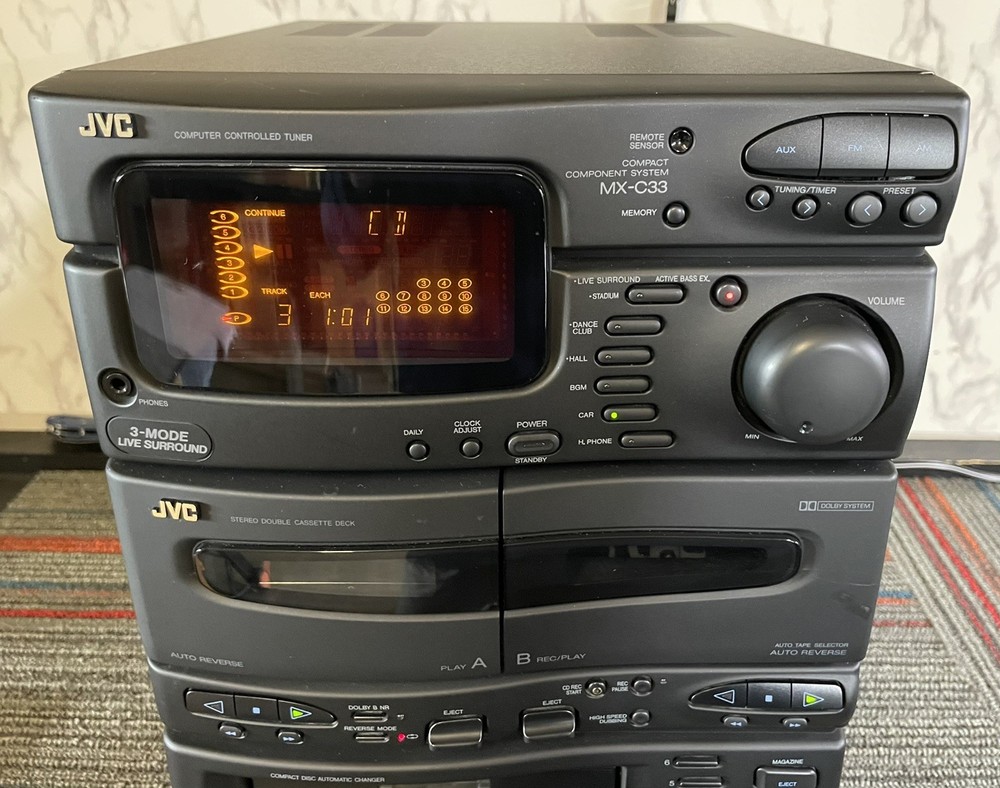 JVC CA-C33BK Stereo Receiver Working- READ