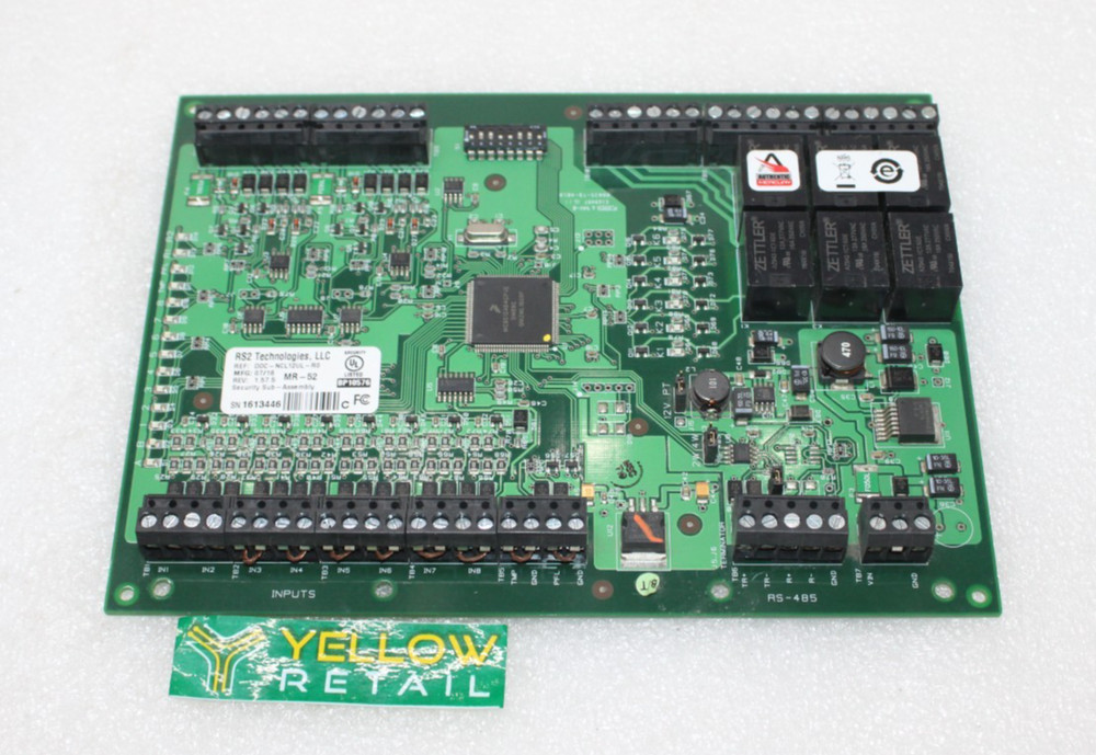 LENEL DOC-NCL12UL-R0 RS2 TECHNOLOGIES MR-52 ACCESS CONTROL BOARD