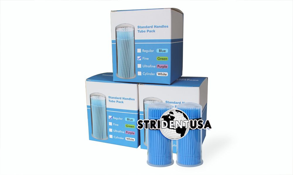 100 Pcs Eyelash Extensions Disposable Micro Brushes FINE