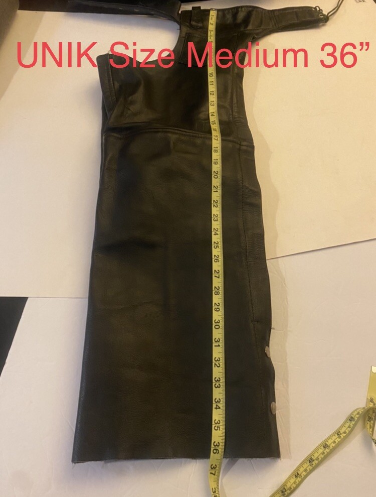 men’s medium leather chaps