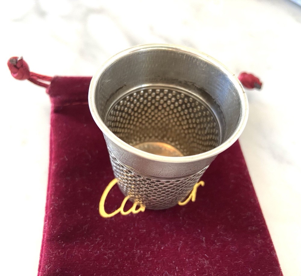 Cartier Sterling Silver Cup. Thimble