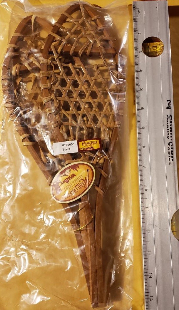 Snowshoe Wall Decor 15" Set Lodge Decor