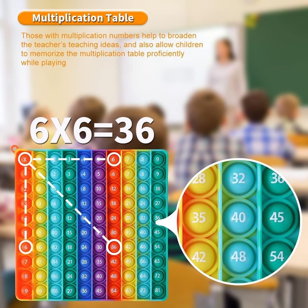 Multiplication Table Fidget Math Toy Stress Relieving