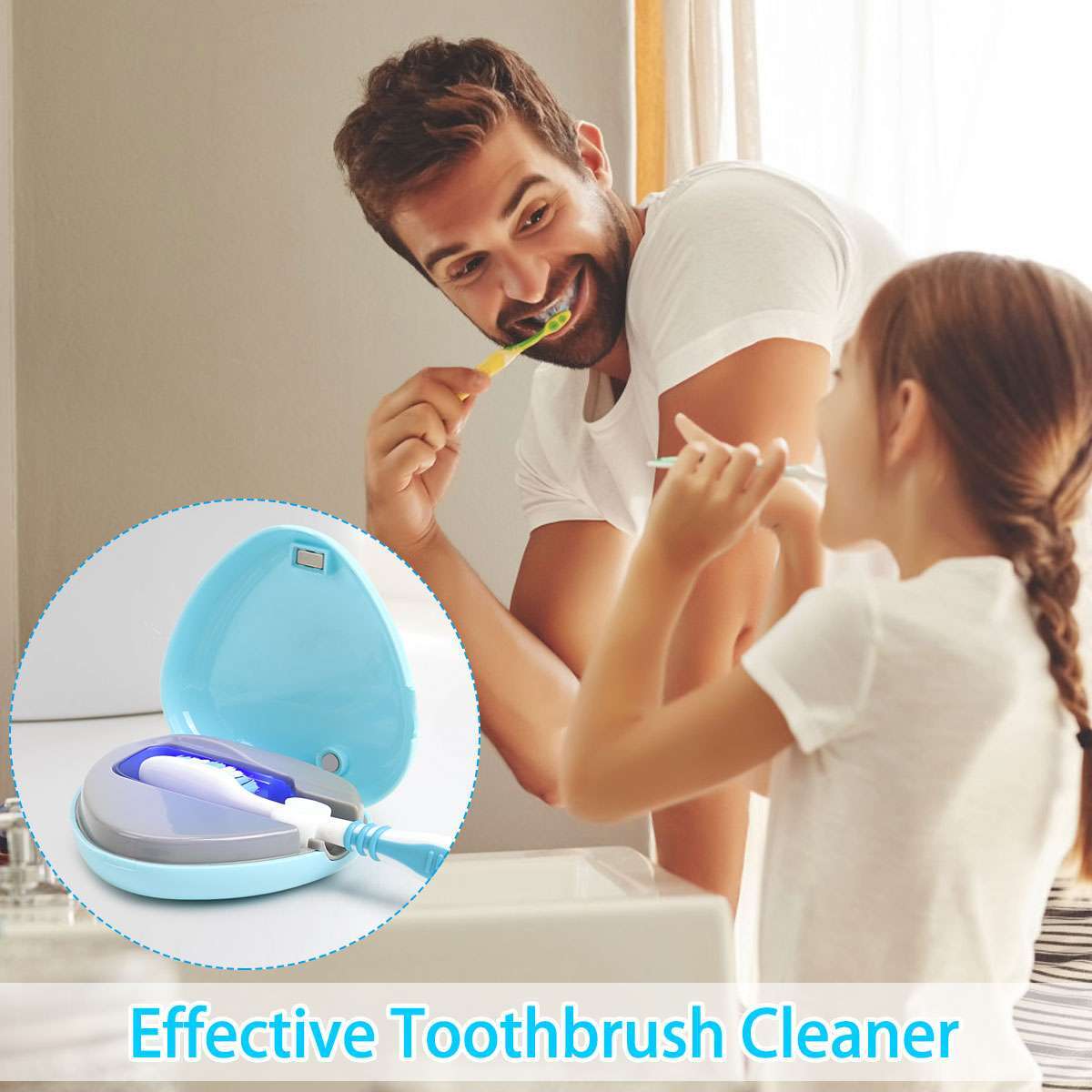 UV Toothbrush Sanitizer Portable Sterilizer Cover,Toothbrush Holder,Rechargeable