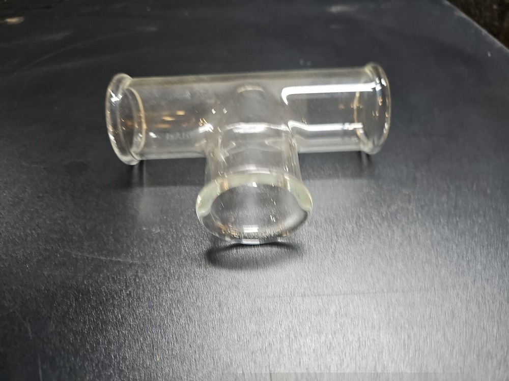 Pyrex Double Tough Beaded Process Pipe Tee 2" Diameter 6" Length T