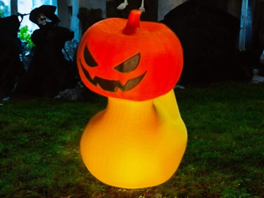 Jack-O-Lantern Duck - Fun Halloween Decor