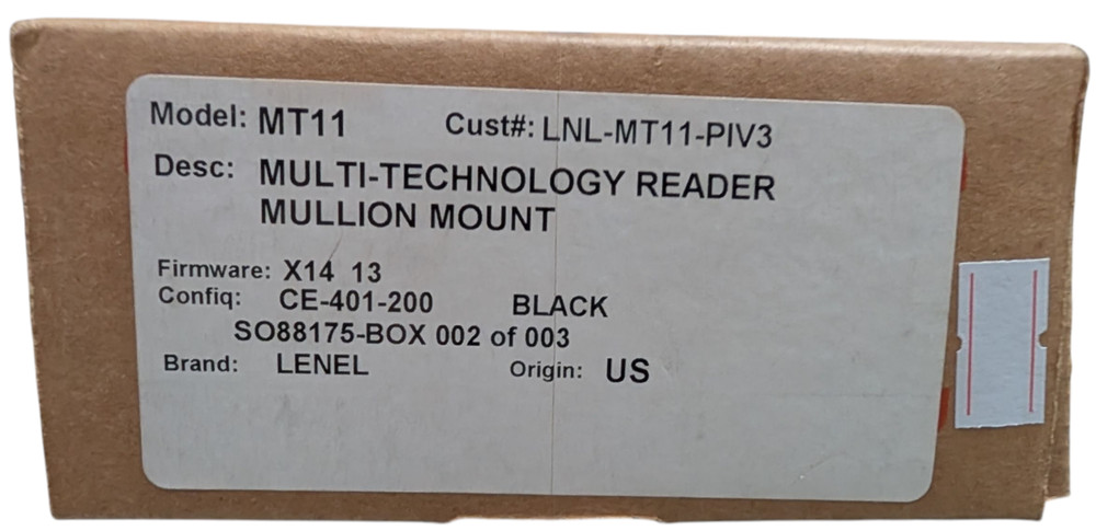 Lenel MT11 Multi-Technology Reader, Black