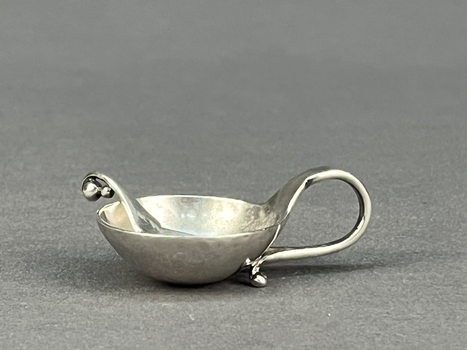 Georg Jensen No. 110 Sterling Salt Cellars and Spoons Denmark