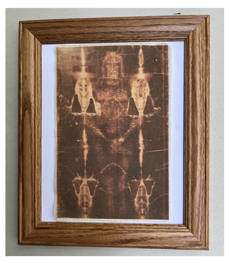 SHROUD OF TURIN. Image of Jesus Christ on cloth,  Christian Wall Decor Art