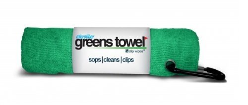 Green Microfiber Golf Greens Towel