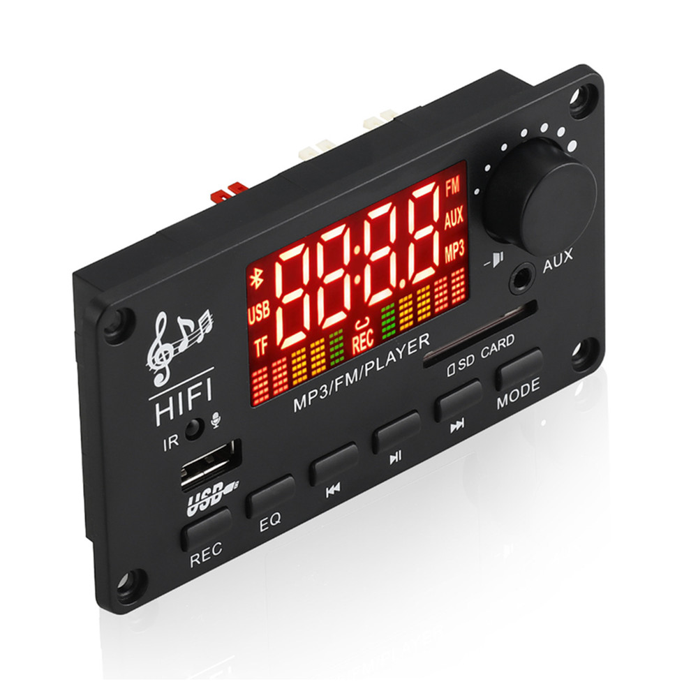 Car FM Radio Bluetooth 5.0 Speaker Module MP3 Decoder Board Music Player USB TF