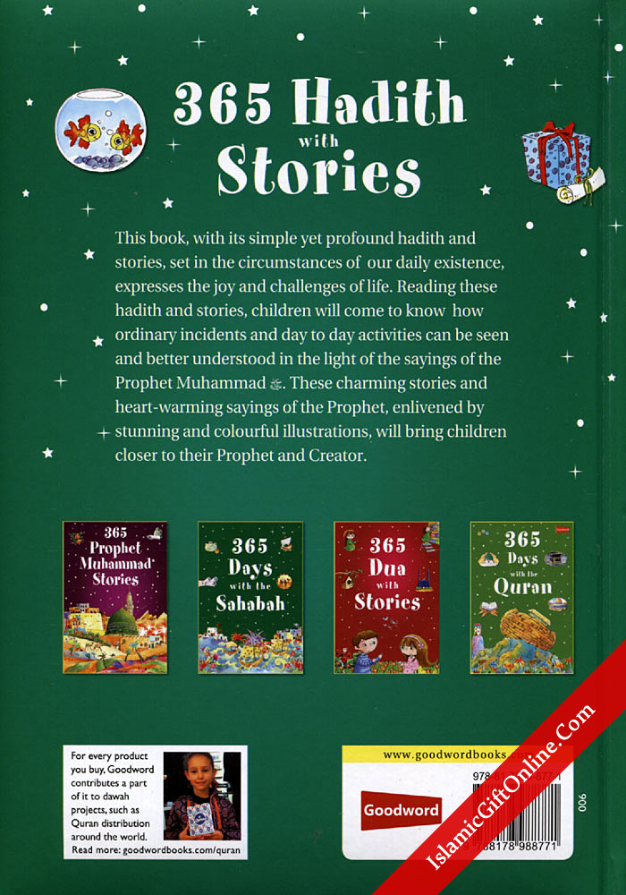 365 Hadith with Stories - Hardback