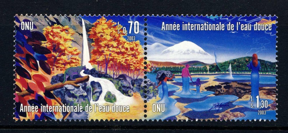 UN - Geneva . 2003 Fresh Water (411-12) . Mint Never Hinged