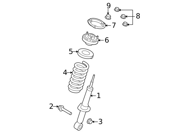 Genuine Ford Shock Mount Bracket AL3Z18183A