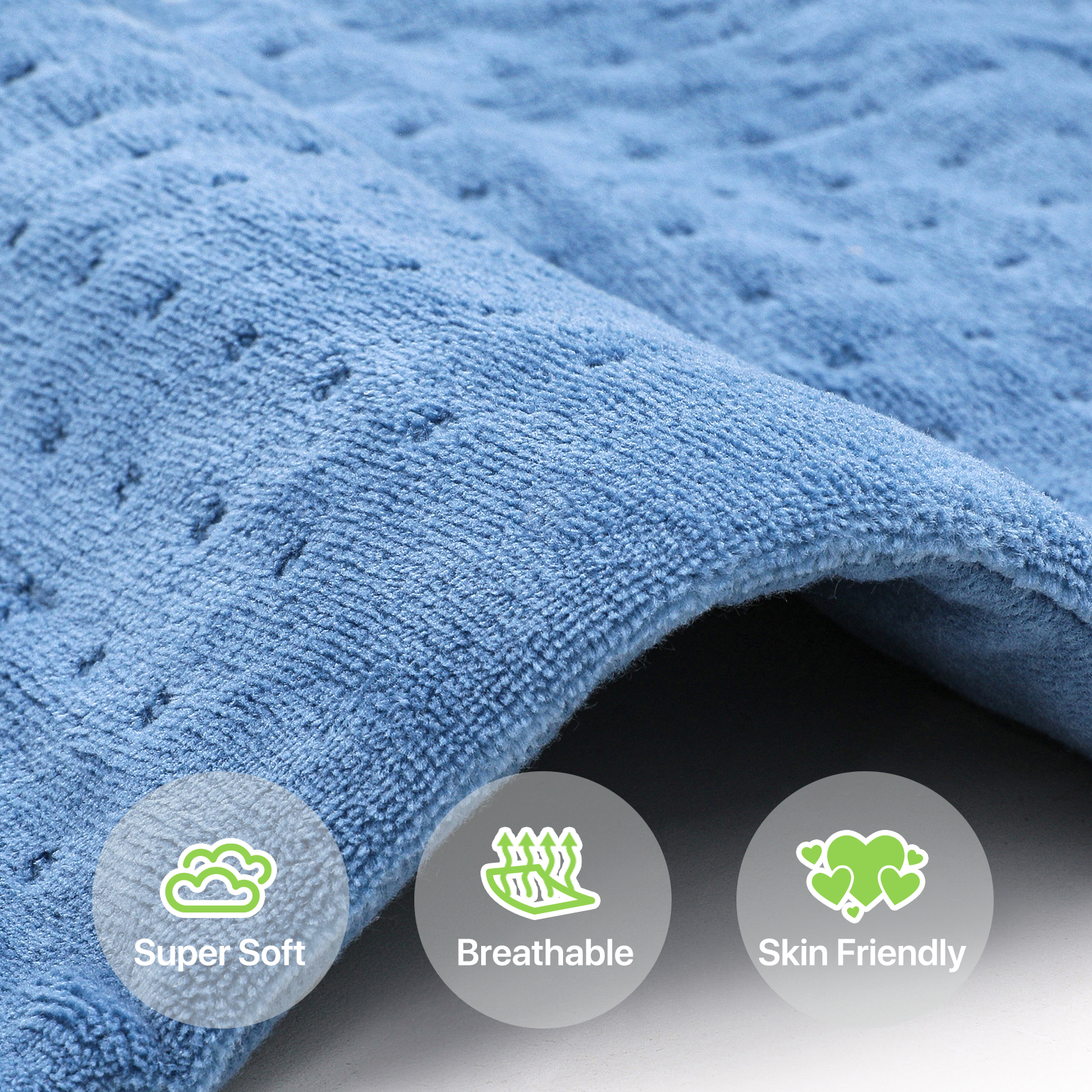 Electric Heating Pad 6 Heat Levels 24"x20" Muscle Cramp Back Pain Relief Warmer