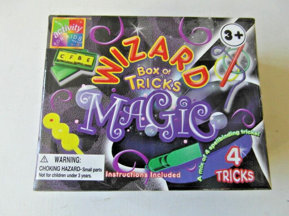 WIZARD  Box of Magic Tricks with Instructions