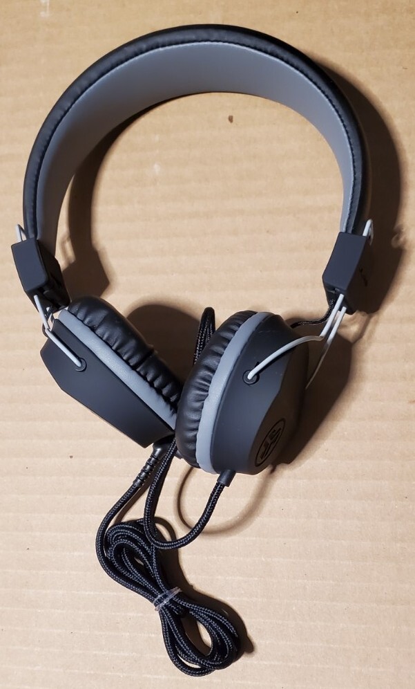 JLAB NEON ON EAR WIRED HEADPHONES BLACK COLOR.
