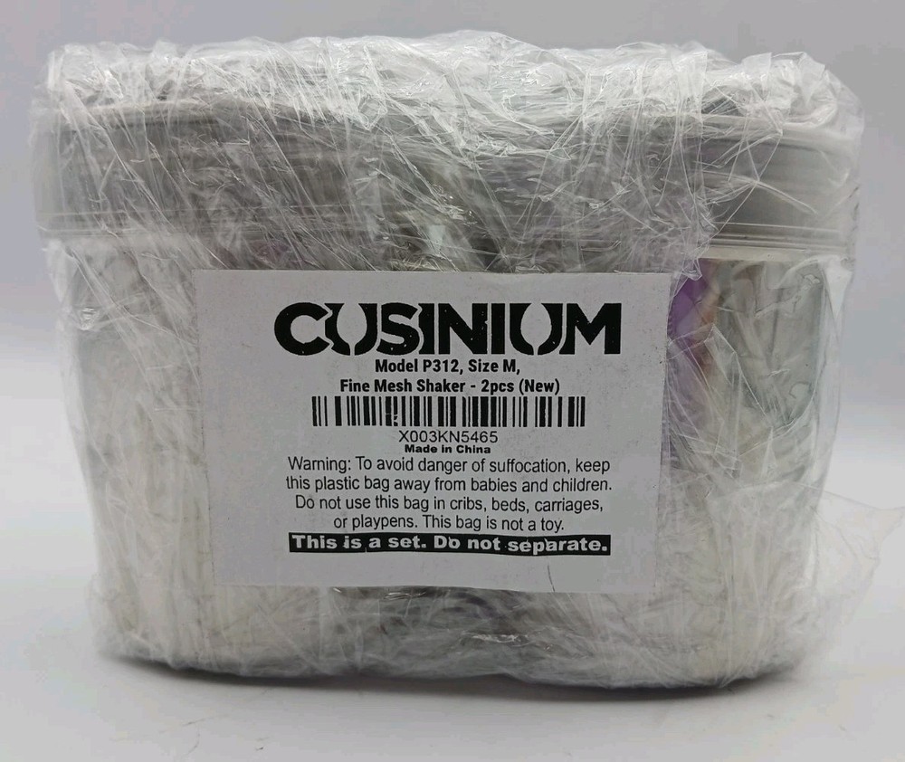 Cusinium 2 Pack Medium Fine Mesh Shaker Duster w/ Handle P312