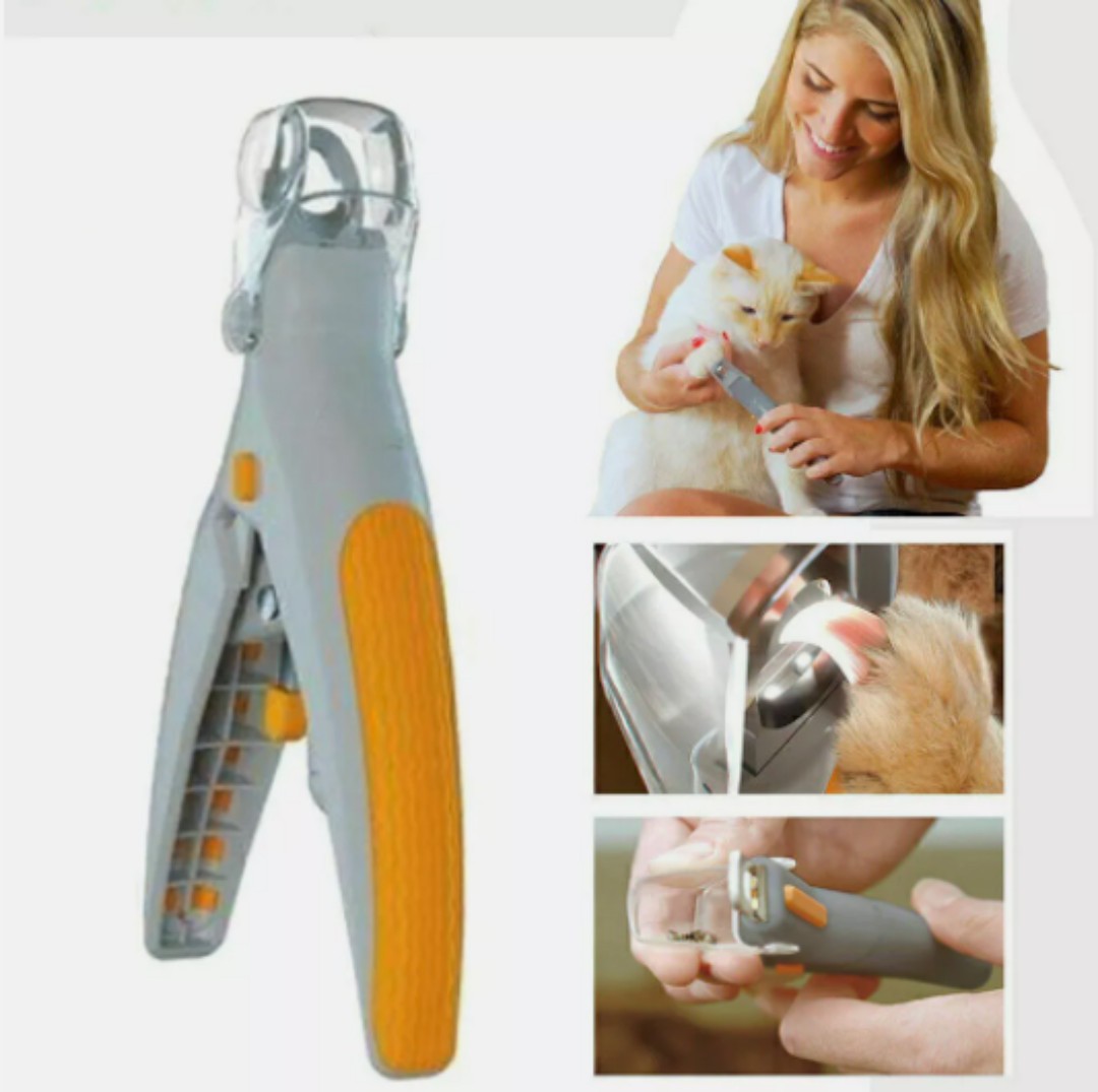 Pet Care Pet Nail Clippers Trimmer with LED Light 5X Magnification for Dogs Cat