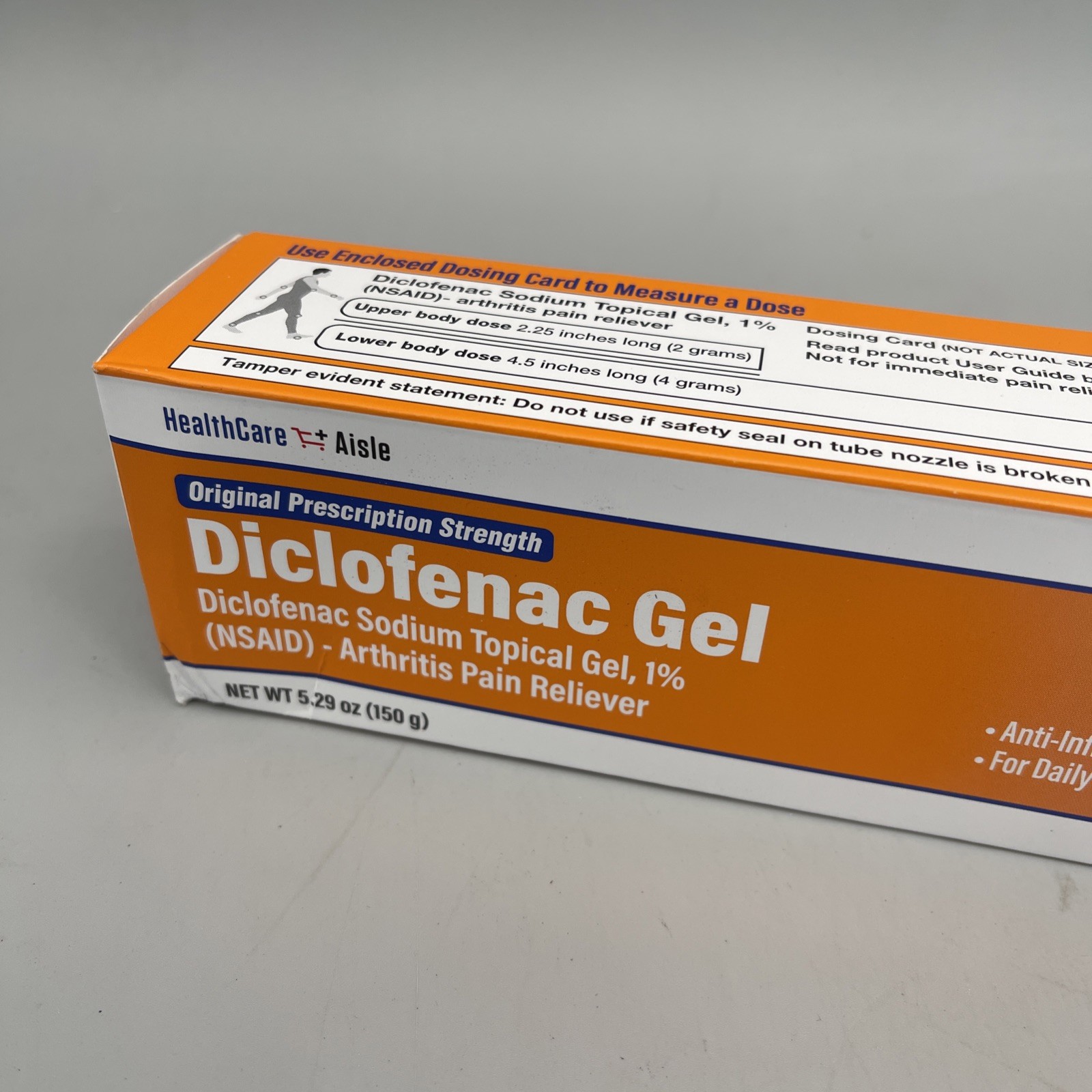 HealthCare Aisle Diclofenac Gel Arthritis Pain Reliever 5.29 oz Exp 08/2026