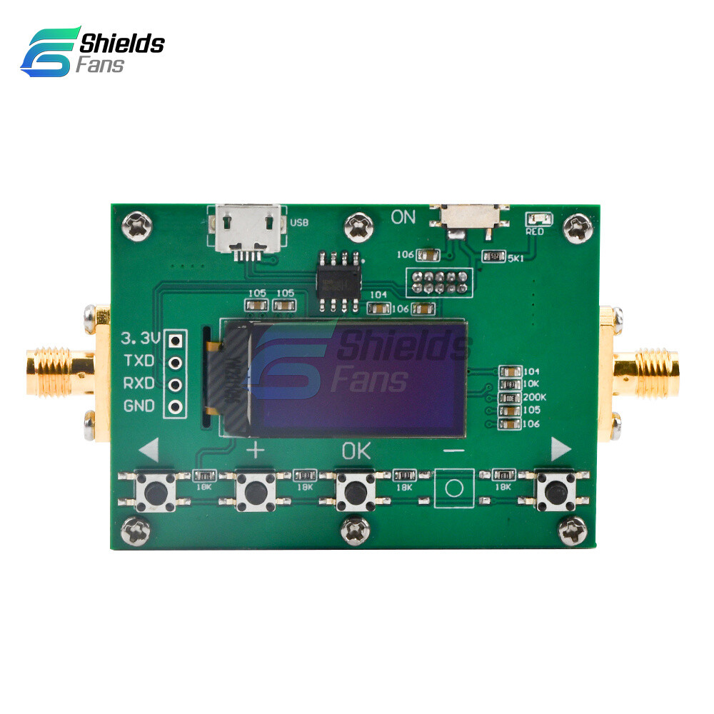 6Ghz RF Digital Attenuator 30DB Step 0.25DB OLED Pogrammable Attenuator Module