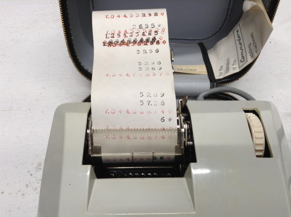 Commodore 9/9 Adding Machine Electric Adding Machine Made In West Germany