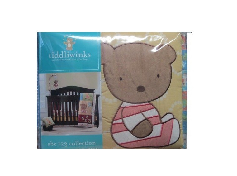 Tiddliwinks ABC 123 Crib Bedding Set - 3pc