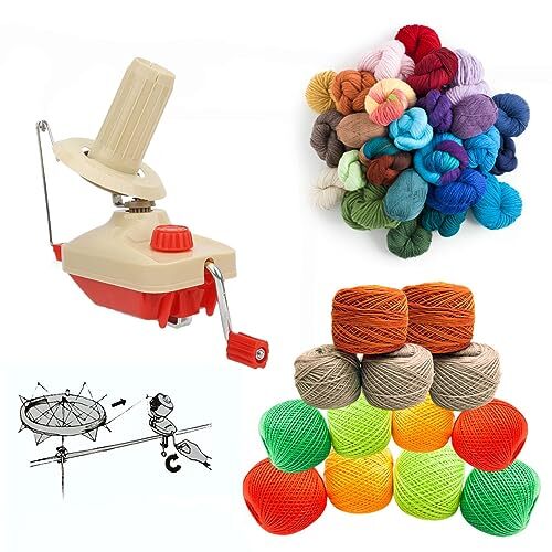 Yarn Ball Winder & Can with Scissors