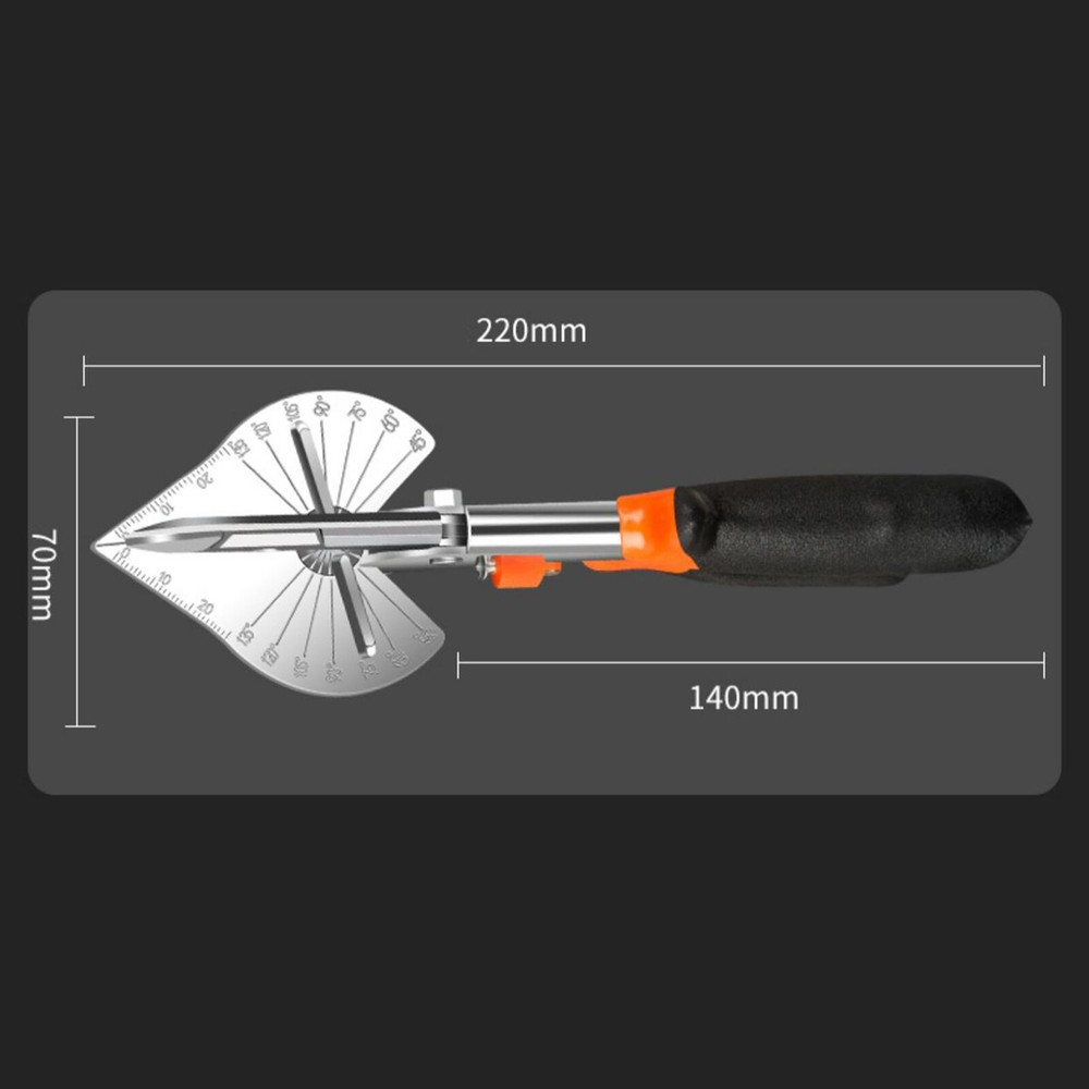 Multifunctional Sharp Multi Angle Scissors Miter Shears Adjustable 45°-135°