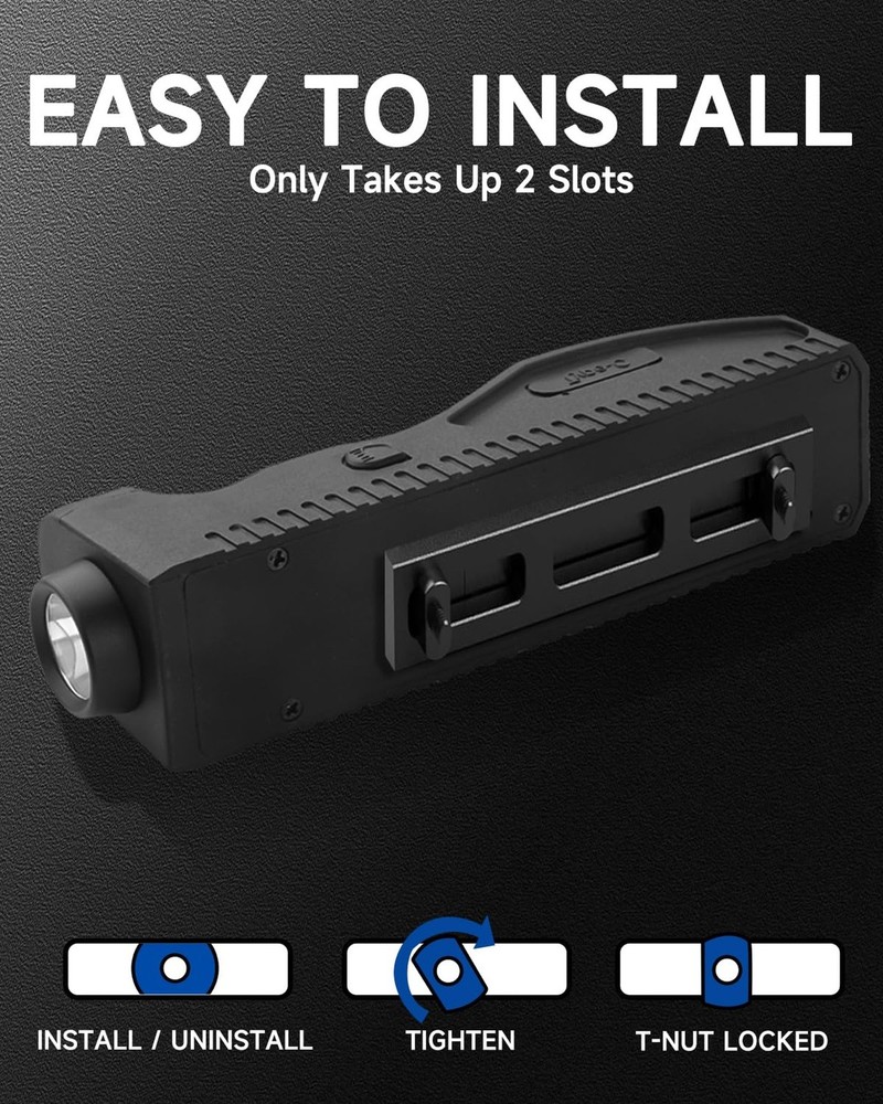 1450 Lumens Flashlight Light,Dual Switch,Strobe Function,Easy to us... Fast Ship