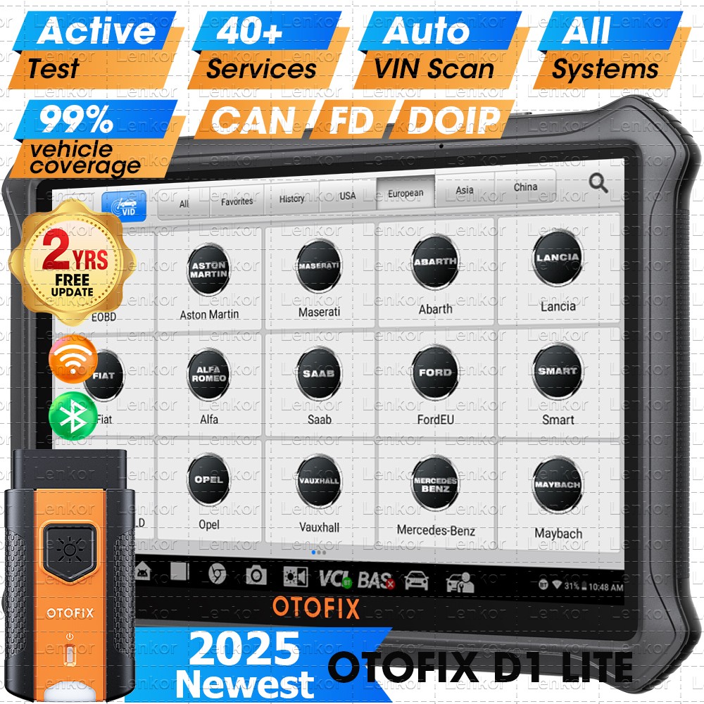 2025 OTOFIX D1 Lite Bidirectional Full System Diagnostic Tool Key Coding Scanner