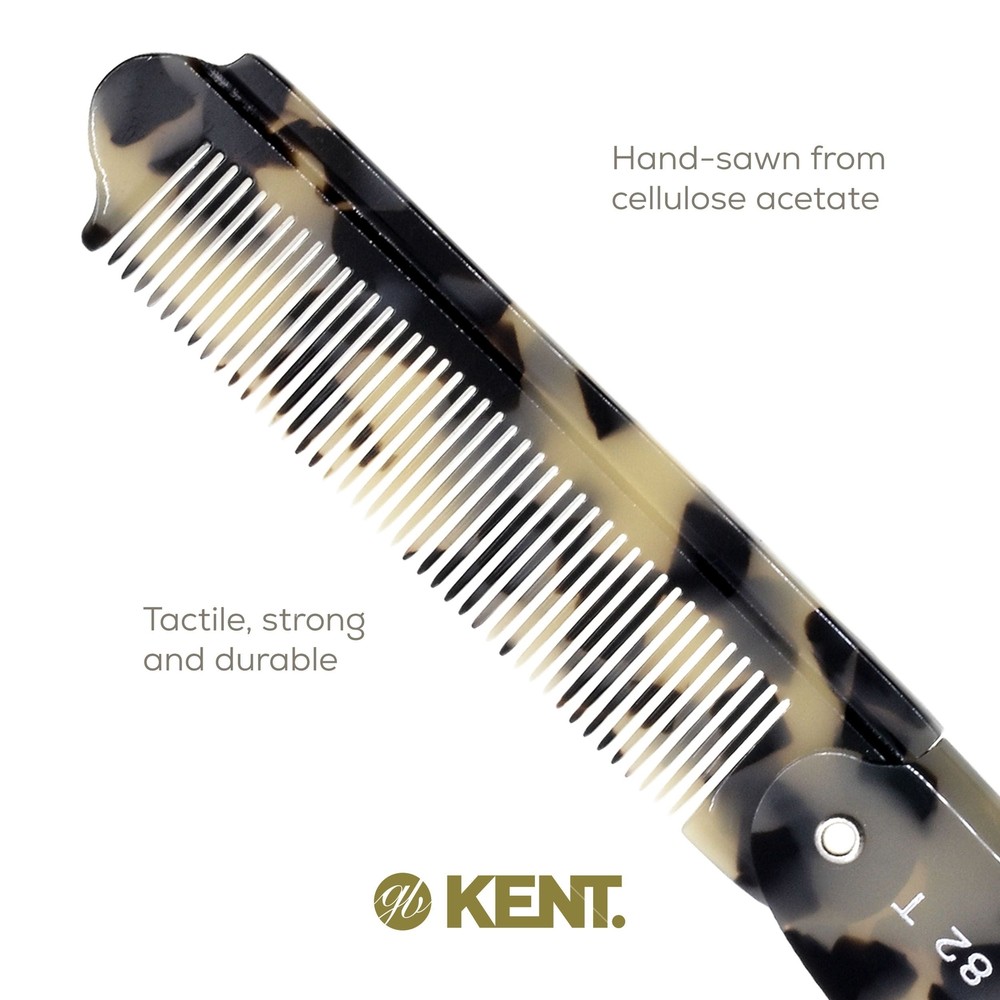 4" Handmade Fine Tooth Folding Pocket Comb for Men