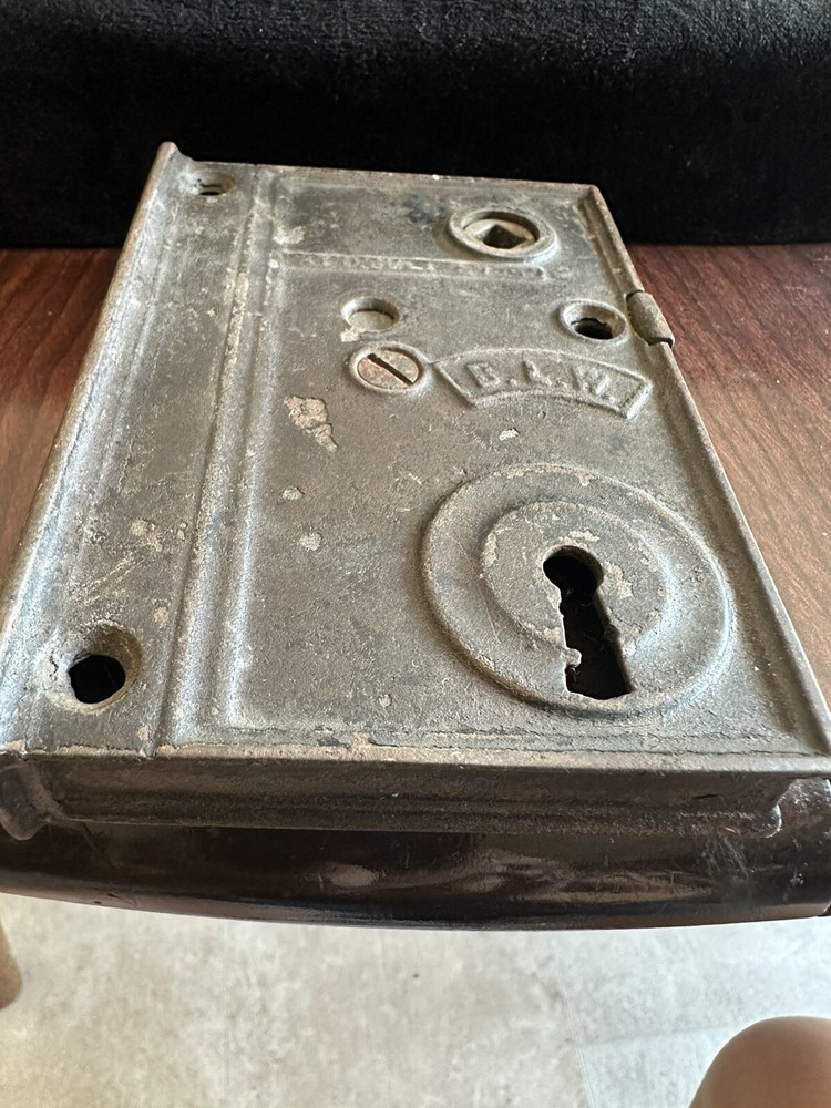 Antique Iron 1863 Door Lock