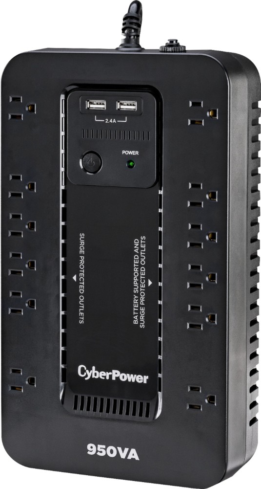 CyberPower - 950VA Battery Back-Up System - Black